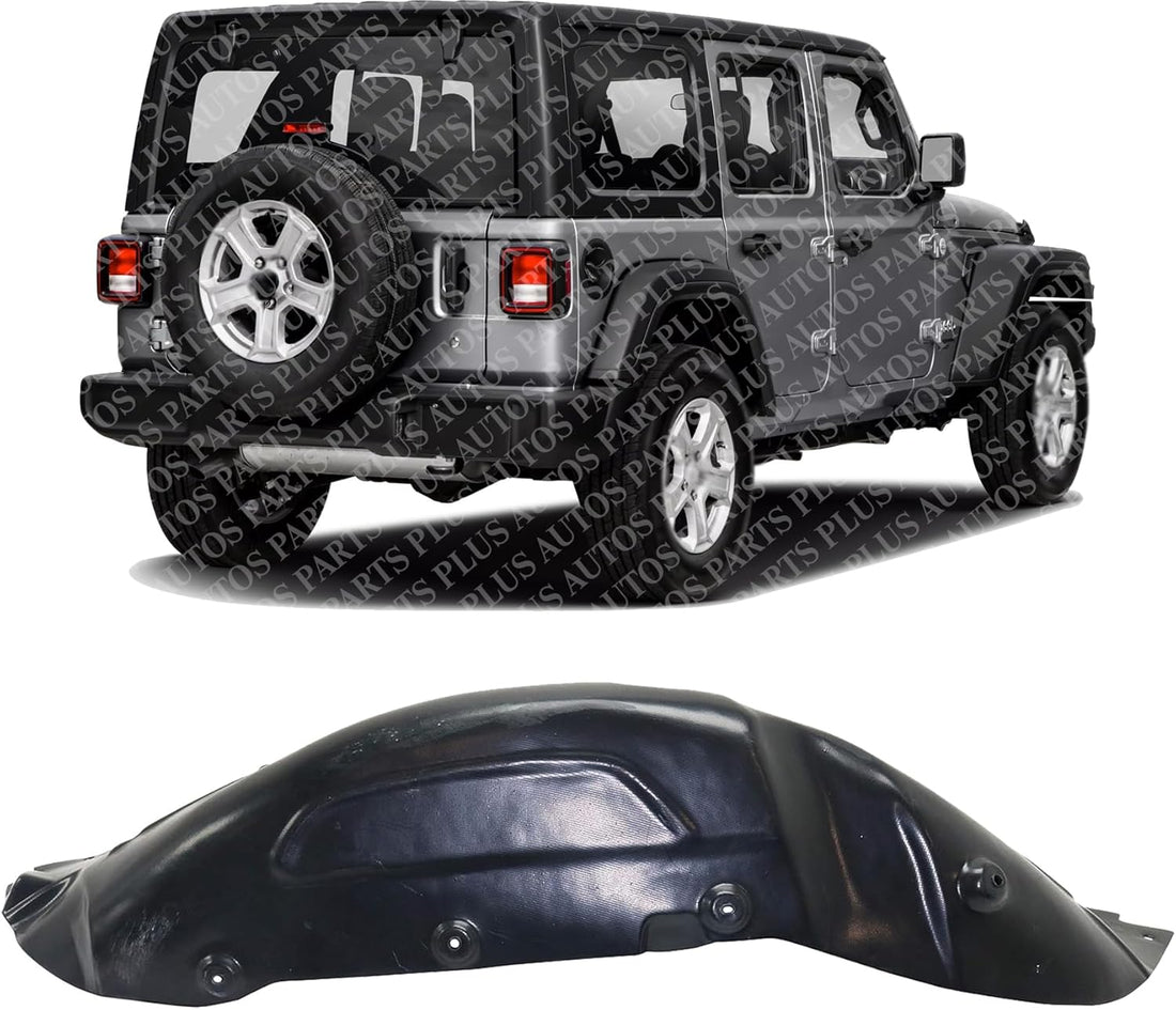 Rear Fender Liner Right Passenger Side Direct Replacement Compatible With 2018-2023 Jeep Wrangler CH1763105 68299172AD