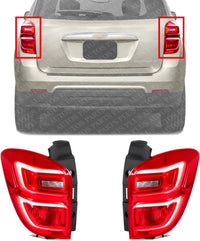 Set Of 2 Tail Light Assembly Left Driver & Right Passenger Side Direct Replacement Compatible With 2016-2017 Chevrolet Equinox GM2801279 GM2800279 23399182 23399181
