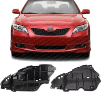 Set of 2 Front Engine Splash Shield Under Cover Plastic Left Driver & Right Passenger Side Direct Replacement Compatible with 2007-2010 Toyota Camry TO1228135 TO1228134