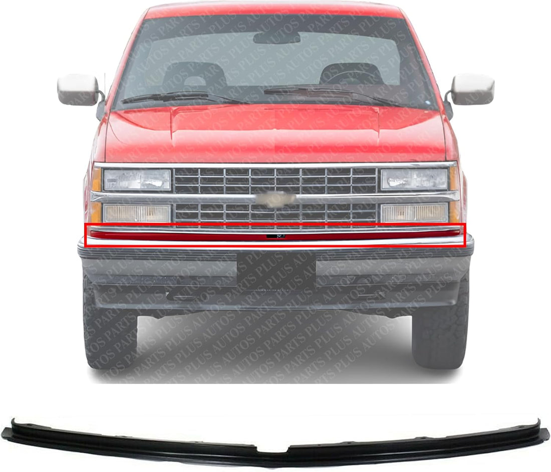 Front Bumper Filler Center Primed Direct Replacement Compatible With 1988-1993 Chevrolet/GMC C-k Series GM1087179 12375174