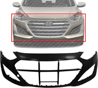 AUTOS PARTS PLUS Front Bumper Cover Primed Direct Replacement Compatible With 2013-2017 Hyundai Elantra HY1000196 86511A5000