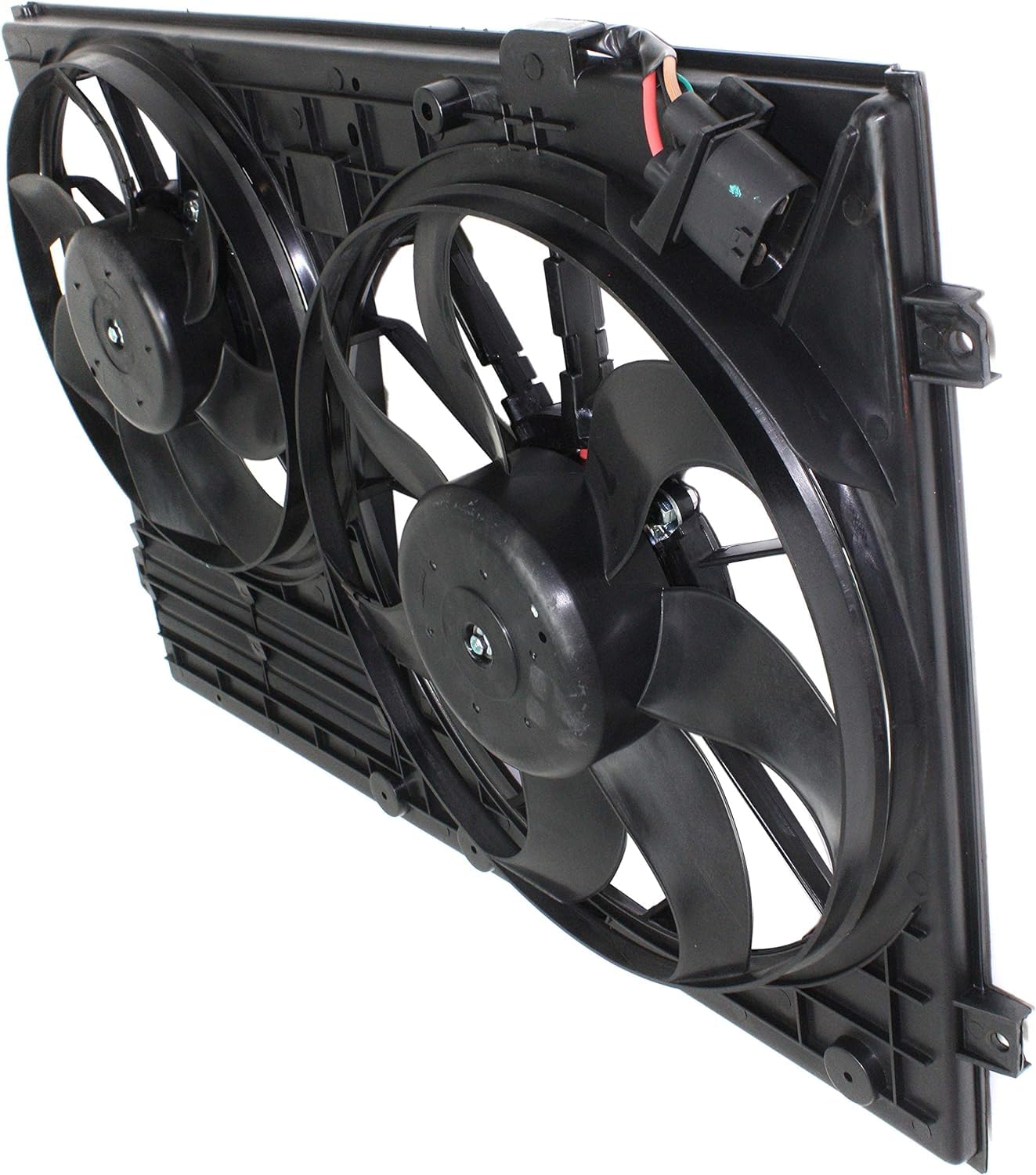 Radiator Condenser Cooling Fan Assembly Direct Replacement Compatible with 2005-2016 Volkswagen Jetta VW3117106 1K0121205AJ-PFM 1K0959455ET