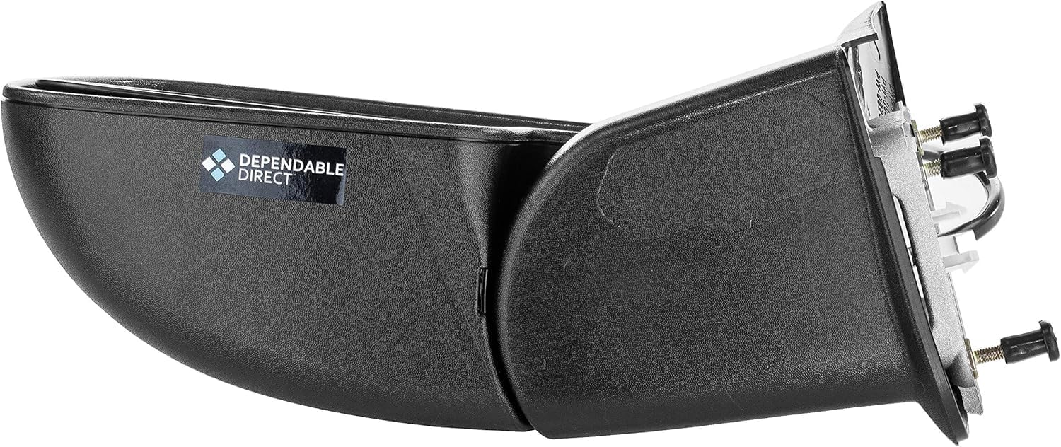 Front Power Mirror Manual Folding Non-Heated Chrome Left Driver Side Direct Replacement Compatible With 1999-2002 Chevrolet Silverado/GMC Sierra GM1320174 15172249