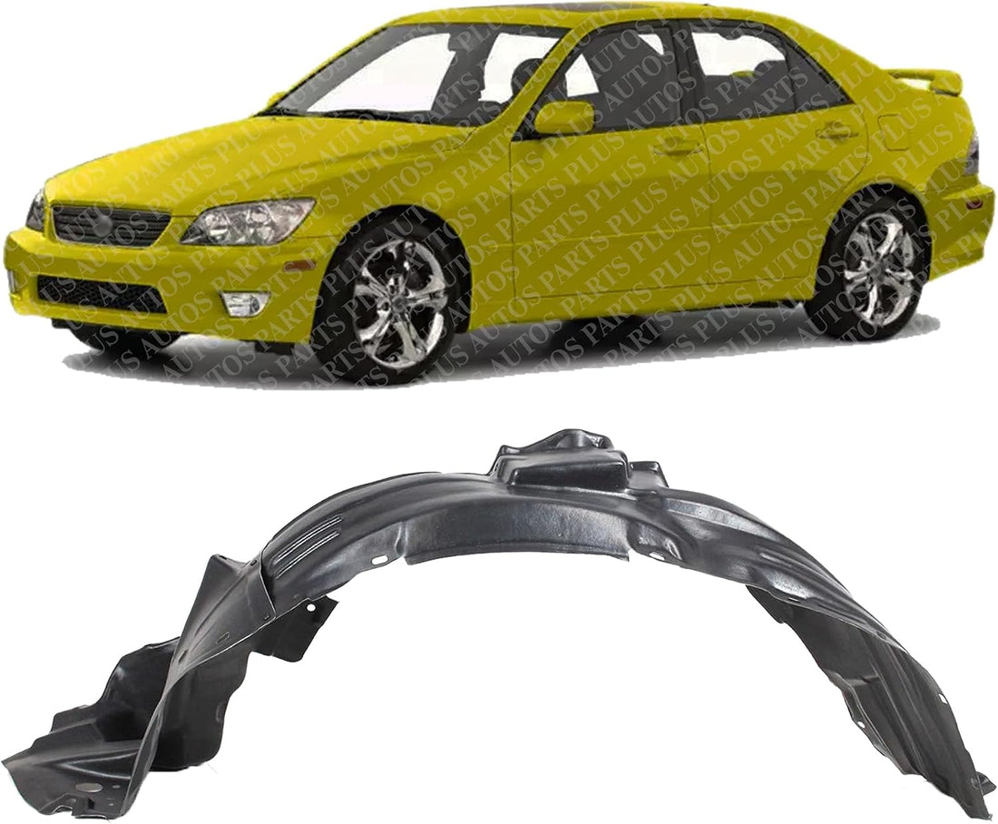 Front Fender Liner Left Driver Side Direct Replacement Compatible With 2001 Lexus IS300 LX1250102 5387653023