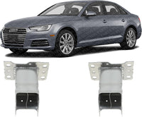 Set of 2 Front Bumper Bracket Aluminum Left Driver & Right Passenger Side Direct Replacement Compatible with 2017-2021 Audi S4 / A4 AU1067110 AU1066110 8W0807134A 8W0807133A