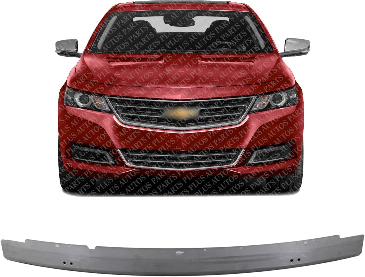 Front Bumper Reinforcement Aluminum Direct Replacement Compatible With 2014-2020 Chevrolet Impala GM1006678 23124168