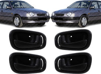 Set of 4 Front Or Rear Interior Door Handle Left Driver & Right Passenger Side Direct Replacement Compatible with 1998-2002 Toyota Corolla/Chevrolet Prizm TO1352141 TO1353141