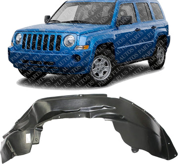 Front Fender Liner Left Driver Side Direct Replacement Compatible With 2007-2010 Jeep Patriot CH1248134 5116245AF