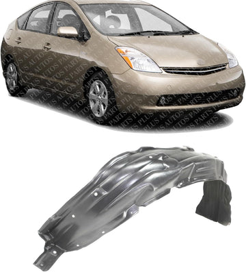 Front Fender Liner Right Passenger Side Direct Replacement Compatible With 2004-2009 Toyota Prius TO1251116 5387547020