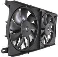 Front Radiator Cooling Dual Fan Shroud Assembly Plastic Direct Replacement Compatible with 2000-2005 Buick Lesabre/Pontiac Bonneville GM3115119 12487606