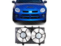 Front Dual Fan Shroud Assembly Direct Replacement Compatible with 2004-2005 Dodge Neon CH3115137 5019210AA