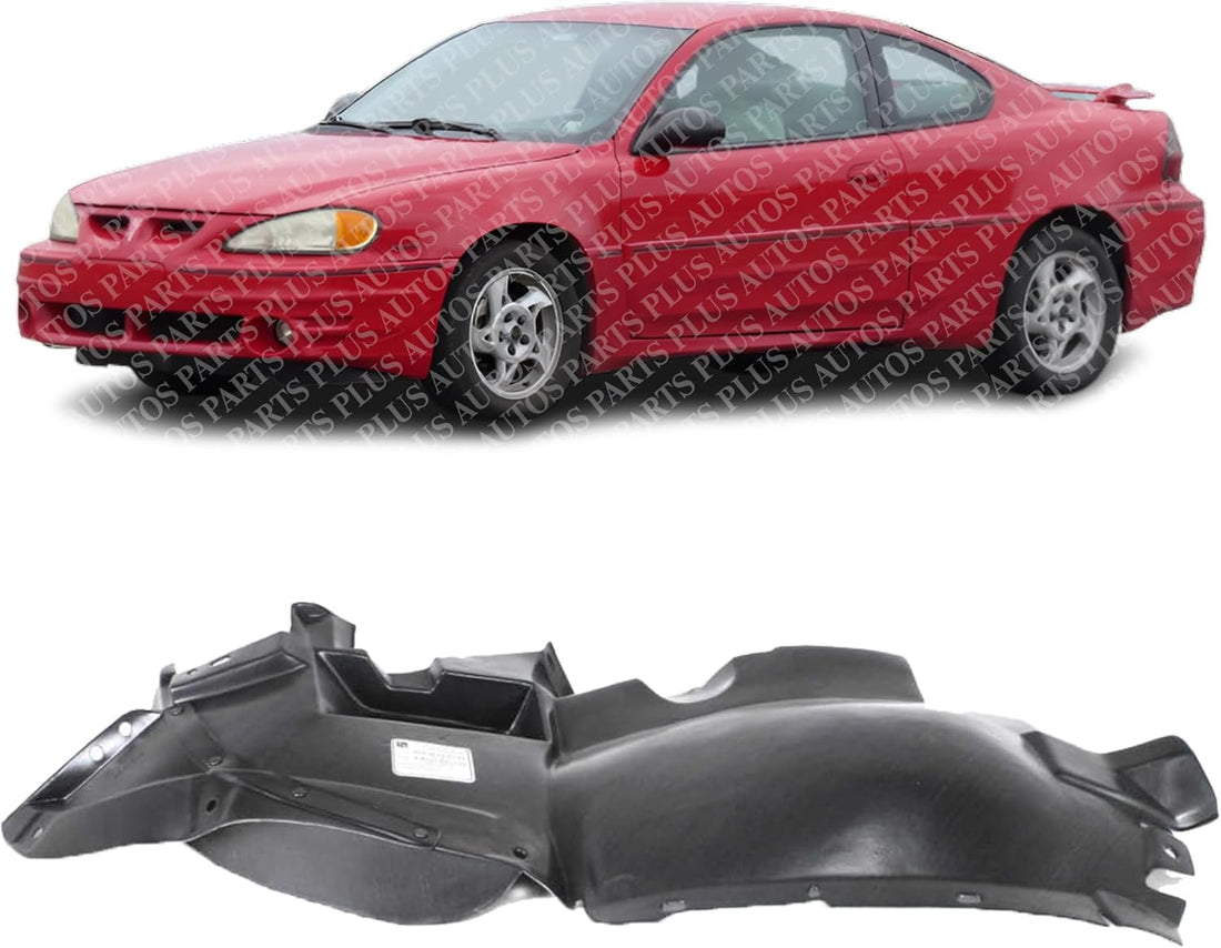 Front Section Fender Liner Left Driver Side Direct Replacement Compatible With 1999-2005 Pontiac Grand Am GM1248147 22618669