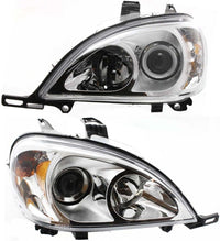 Front Headlights Assembly Halogen Right Passenger & Left Driver Side Direct Replacement Compatible With 2002-2005 Mercedes Benz ML-Class MB2502114 MB2503114 1638204961 1638205061