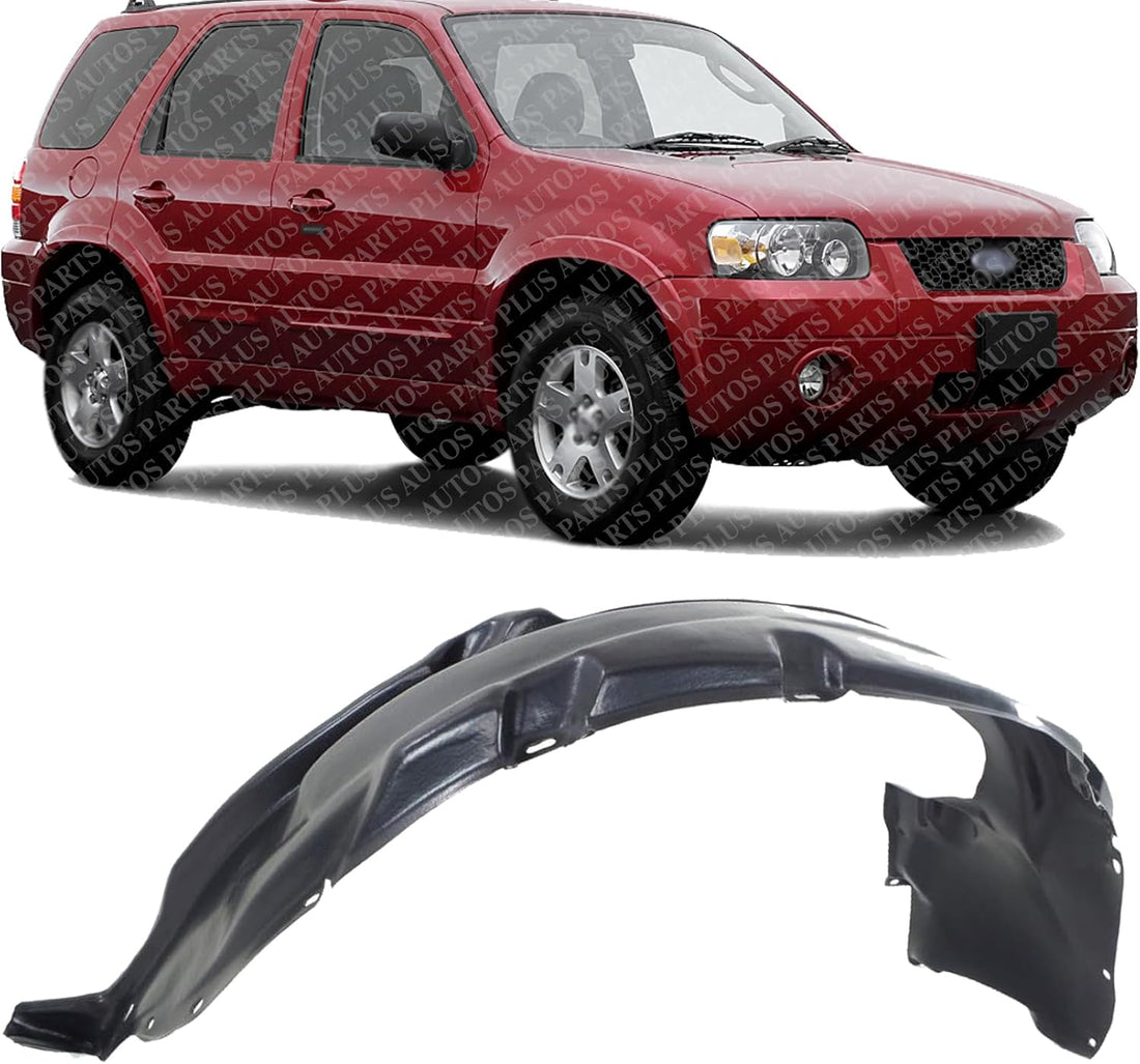 Front Fender Liner Right Passenger Side Direct Replacement Compatible With 2005-2007 Ford Escape/Mercury Mariner FO1251127 5L8Z16102AA