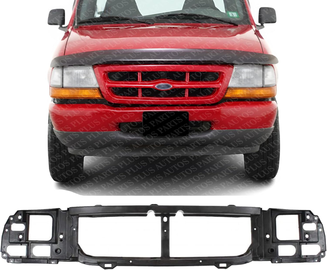 Front Header Panel Thermoplastic And Fiberglass Direct Replacement Compatible With 1998-2003 Ford Ranger FO1220215 XL5Z8A284AA