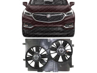 Front Dual Fan Shroud Assembly Direct Replacement Compatible with 1998-2002 Chevrolet Camaro / 1997-2004 Corvette GM3115141 22104439 12365307 22098787