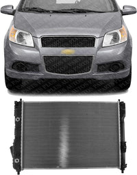 Front Radiator Aluminum Core Direct Replacement Compatible With 2009-2011 Chevrolet Aveo5 GM3010527 95227754