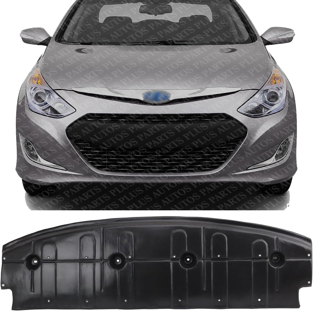 Front Engine Splash Shield Under Cover Plastic Direct Replacement Compatible with 2011-2015 Hyundai Sonata HY1228161 291104R100
