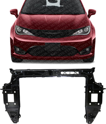 Front Radiator Support Plastic With Steel Direct Replacement Compatible With 2020-2021 Chrysler Voyager / 2017-2022 Pacifica CH1225287 68292241AB