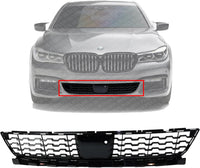 Front Bumper Center Grille Plastic Direct Replacement Compatible With 2016-2018 BMW 7-Series BM1036186 51118061124