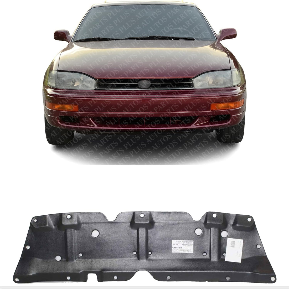 Front Engine Center Splash Shield Under Cover Direct Replacement Compatible with 1992-1996 Toyota Camry / 1995-1997 Avalon TO1228120 5144733010