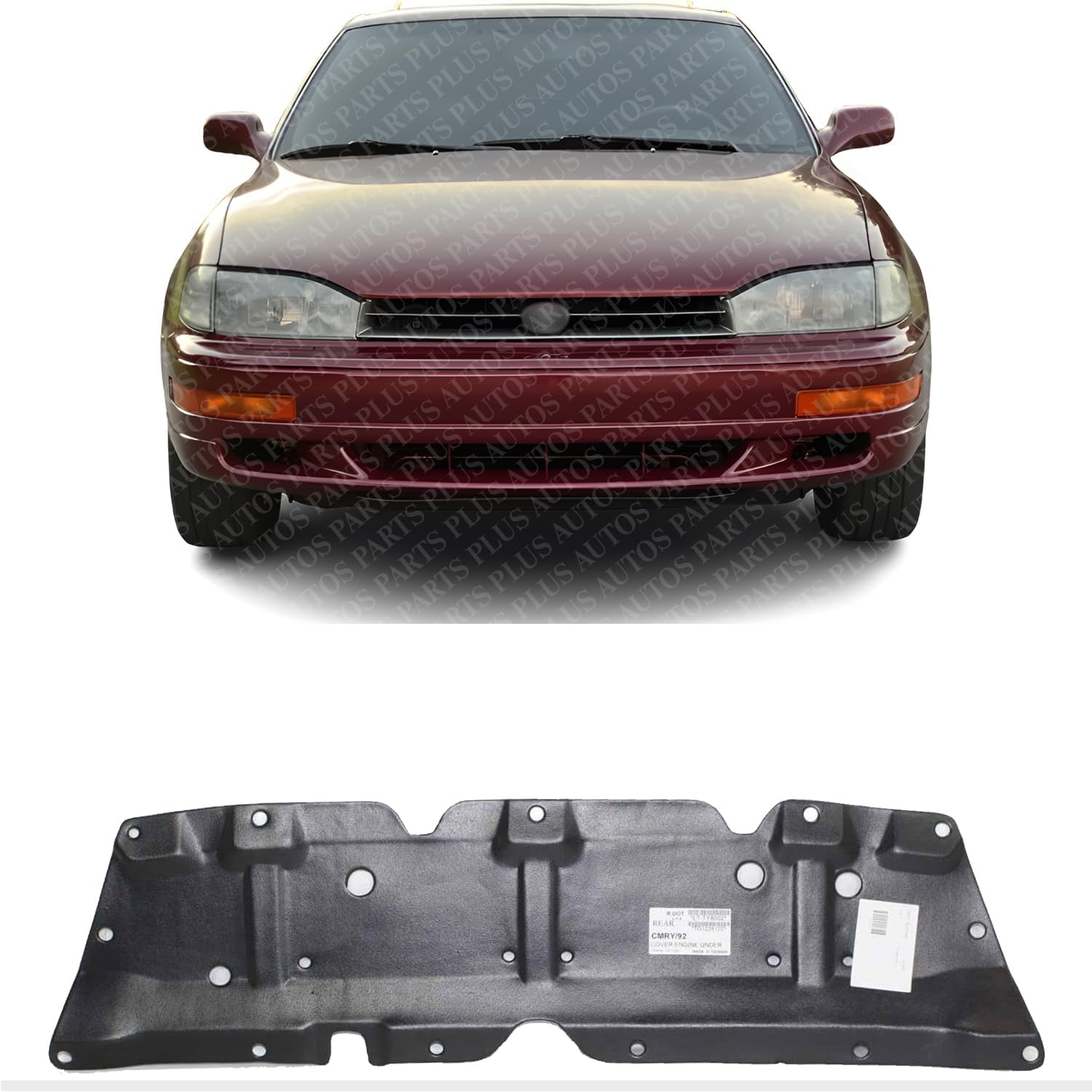 Front Engine Center Splash Shield Under Cover Direct Replacement Compatible with 1992-1996 Toyota Camry / 1995-1997 Avalon TO1228120 5144733010
