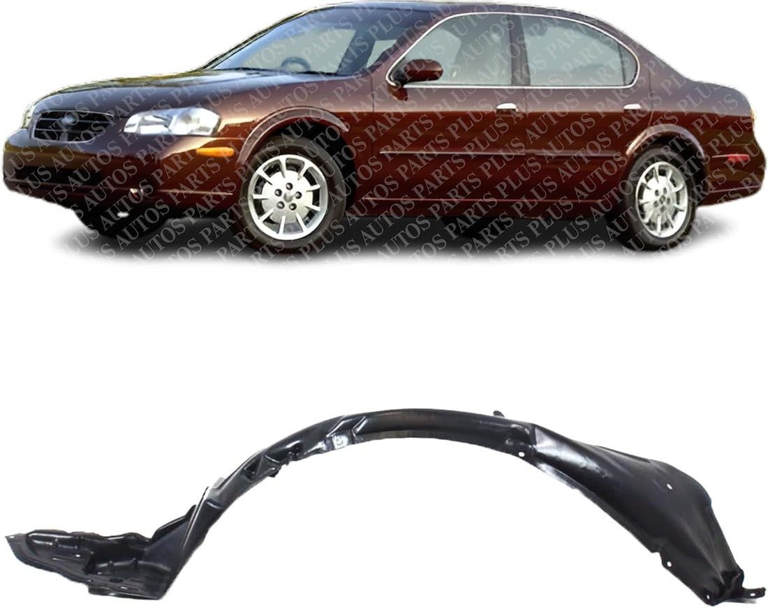 Front Fender Liner Left Driver Side Direct Replacement Compatible With 2000-2001 Nissan Maxima NI1250111 638412Y900