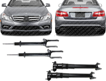 Set of 4 Front & Rear Shock Absorber Without Air Suspension Left Driver And Right Passenger Side Direct Replacement Compatible With 2006-2011 Mercedes Benz 1643200130 1643202431