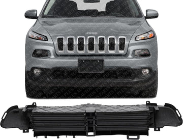 Front Upper Active Grille Shutter Without Motor Direct Replacement Compatible With 2014-2018 Jeep Cherokee CH1206101 68246267AB