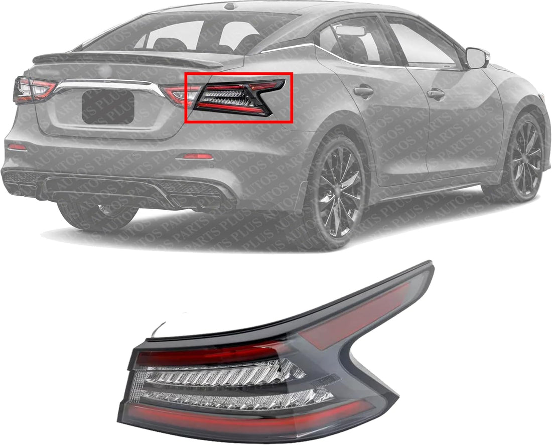 Tail Light Assembly Right Passenger Side Direct Replacement Compatible With 2019-2023 Nissan Maxima NI2805119 265509DJ0A