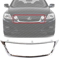 Front Grille Molding Chrome Direct Replacement Compatible With 2008-2011 Lexus GS350 GS450H GS460 LX1210102 5271130250