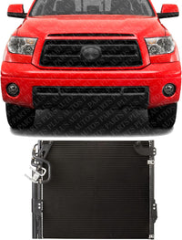 AUTOS PARTS PLUS Front A/C Condenser Aluminum Core Direct Replacement Compatible With 2010-2012 Toyota Sequoia / 2010-2018 Toyota Tundra TO3030318 883500C010