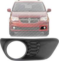 Front Fog Light Molding Paint To Match Left Driver Side Direct Replacement Compatible With 2011-2020 Dodge Grand Caravan CH1038130 68100699AA