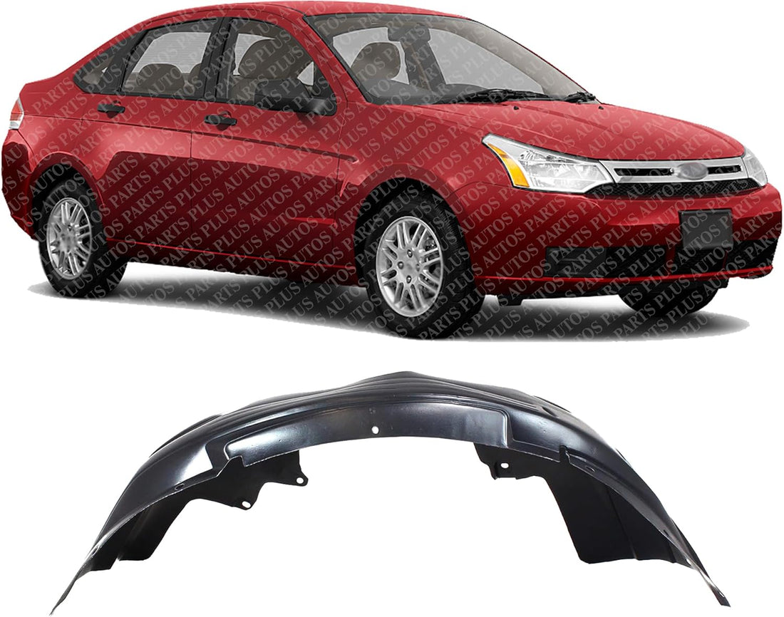 Front Fender Liner Right Passenger Side Direct Replacement Compatible With 2008-2011 Ford Focus FO1249131 8S4Z16102A