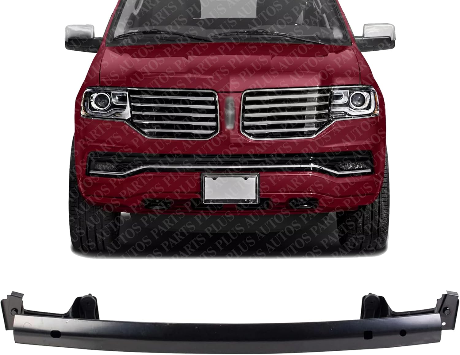 Front Bumper Face Bar Reinforcement Steel Direct Replacement Compatible With 2007-2017 Ford Expedition/Lincoln Navigator FO1006250 CL1Z17757B