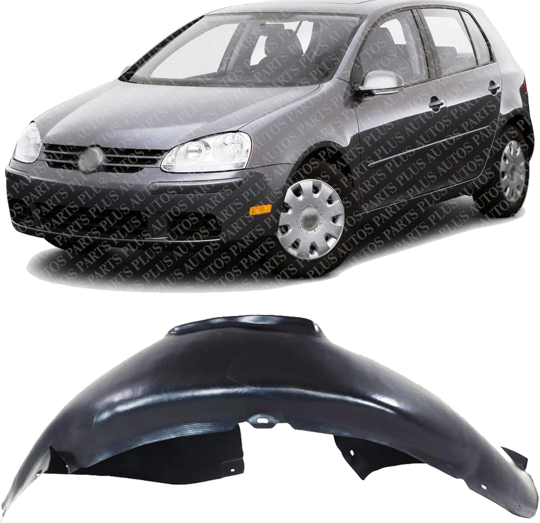 Front Fender Liner Rear Section Left Driver Side Direct Replacement Compatible With 2006-2009 Volkswagen Rabbit VW1250115 1K0805977B
