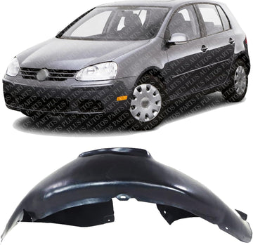 Front Fender Liner Rear Section Left Driver Side Direct Replacement Compatible With 2006-2009 Volkswagen Rabbit VW1250115 1K0805977B