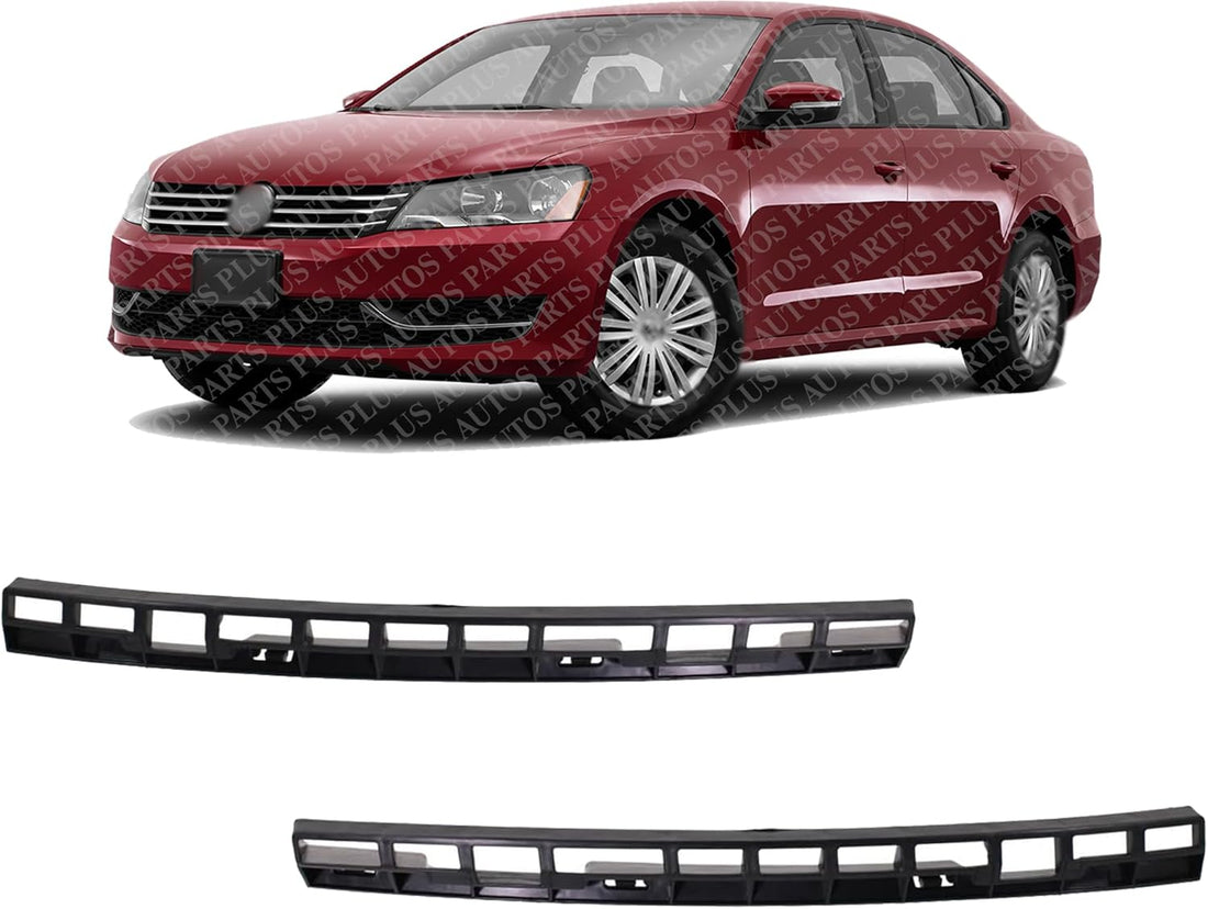 Set Of 2 Front Bumper Retainer Bracket Left Driver & Right Passenger Side Direct Replacement Compatible With 2012-2015 Volkswagen Passat VW1043107 VW1042107 561807724 561807723