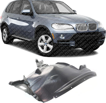 Front Fender Liner Rear Section Right Passenger Side Direct Replacement Compatible With 2007-2013 BMW X5 BM1249109 51717169414