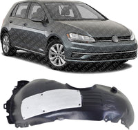Front Fender Liner Rear Section Right Passenger Side Direct Replacement Compatible With 2018-2021 Volkswagen Golf / 2015-2020 Volkswagen e-Golf VW1249146 5G0805970N
