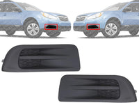 Set Of 2 Front Fog Light Cover Textured Left Driver & Right Passenger Side Direct Replacement Compatible With 2010-2012 Subaru Outback SU1039102 SU1038102 57731AJ54A 57731AJ55A