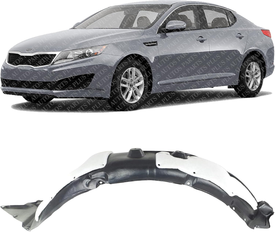 Front Fender Liner Left Driver Side Direct Replacement Compatible With 2011-2013 Kia Optima KI1248123 868112T000