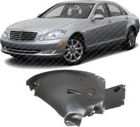 Front Fender Liner Rear Section Left Driver Side Direct Replacement Compatible With 2007-2013 Mercedes Benz S-Class MB1248144 2216900530