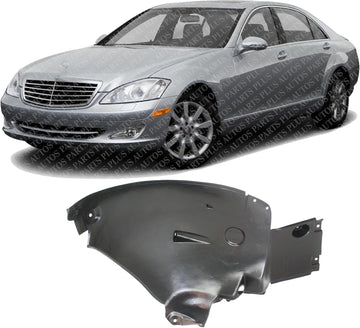 Front Fender Liner Rear Section Left Driver Side Direct Replacement Compatible With 2007-2013 Mercedes Benz S-Class MB1248144 2216900530