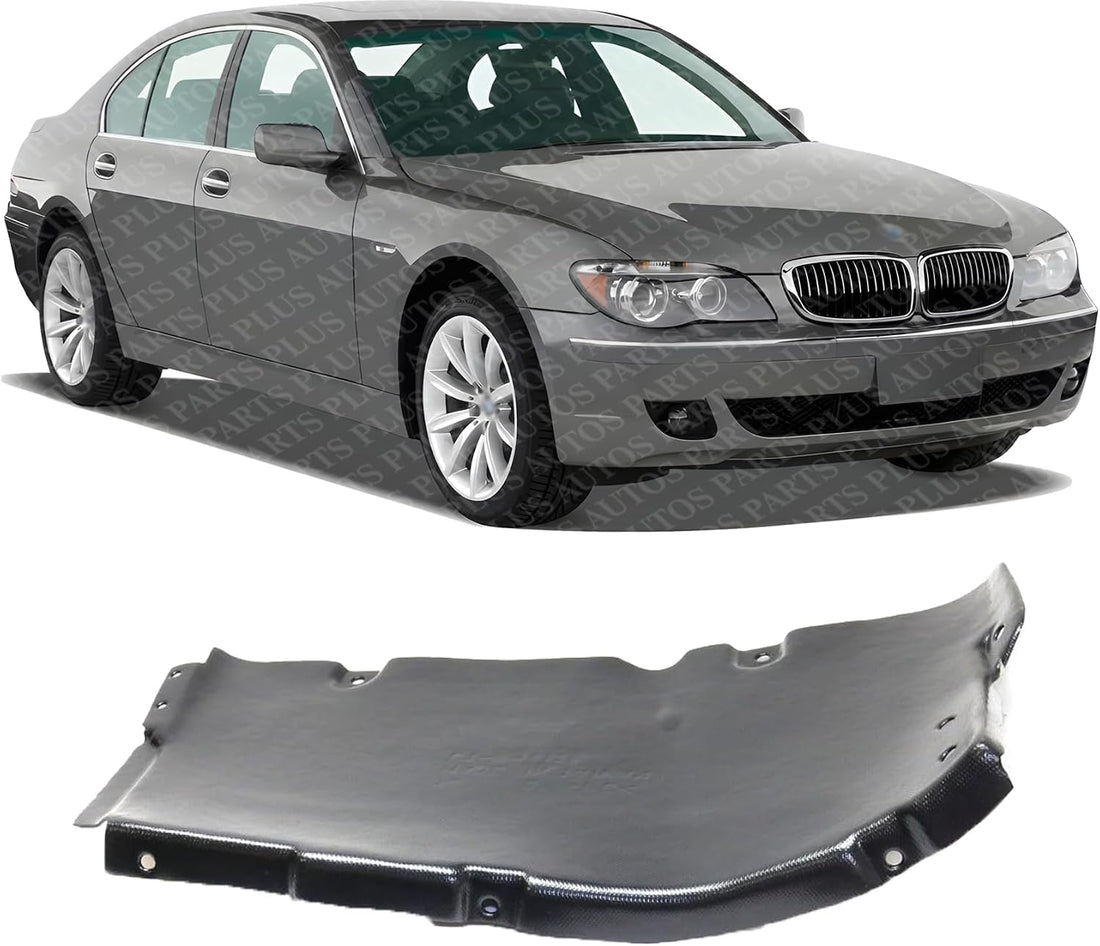 Front Fender Liner Cover Liner Extension Plastic Right Passenger Side Direct Replacement Compatible With 2002-2008 BMW 7-Series BM1251131 51717027448