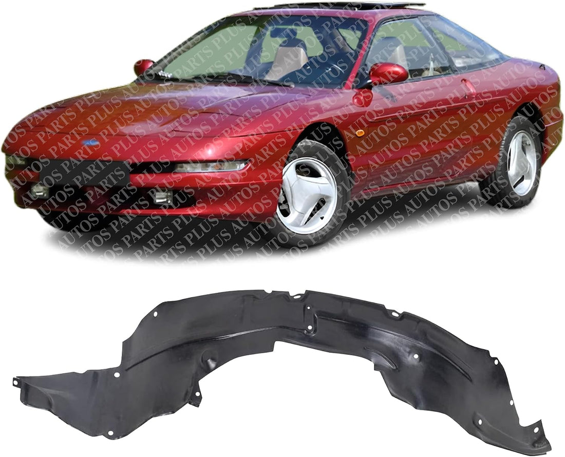 Front Fender Liner Left Driver Side Direct Replacement Compatible With 1993-1997 Ford Probe FO1250121 F32Z16103A F32Z16103A
