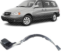 Front Fender Liner Left Driver Side Direct Replacement Compatible With 2002-2005 Kia Sedona KI1248107 0K53A56141A