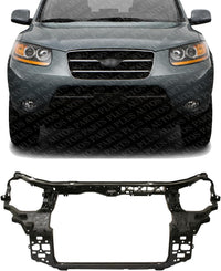 Front Radiator Support Assembly Plastic With Steel Direct Replacement Compatible With 2007-2009 Hyundai Santa Fe HY1225151 641012B000AS