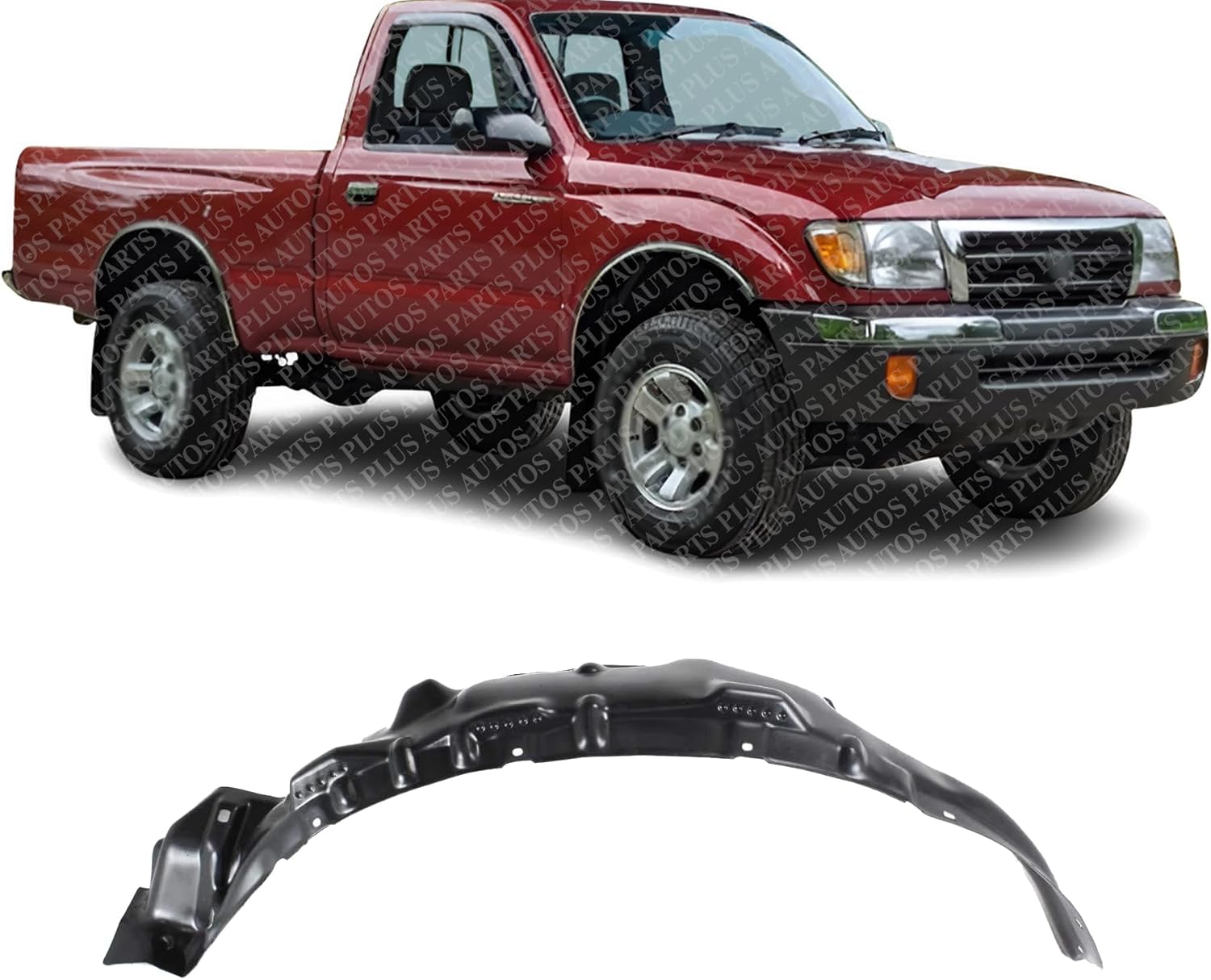 Front Fender Liner Right Passenger Side Direct Replacement Compatible With 1995-2000 Toyota Tacoma TO1249110 5387504041