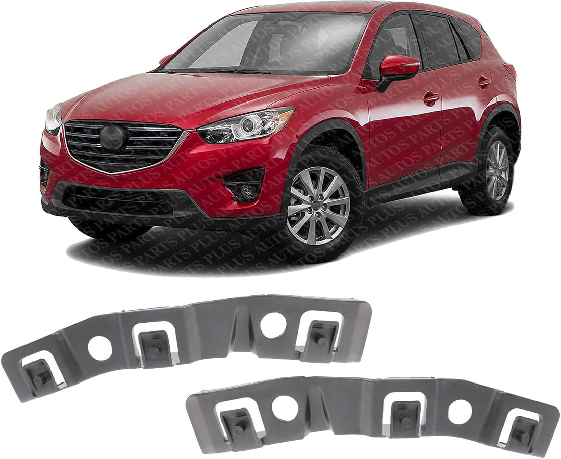 Set of 2 Front Bumper Side Support Bracket Plastic Left Driver & Right Passenger Side Direct Replacement Compatible with 2013-2016 Mazda CX-5 MA1043104 MA1042104
